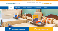 Desktop Screenshot of chesapeakeshorescares.com