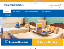 Tablet Screenshot of chesapeakeshorescares.com